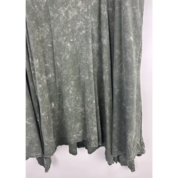 Torrid Handkerchief Mini Skirt Super Soft Washed Olive Plus Size 3 3X Grunge - Picture 6 of 11